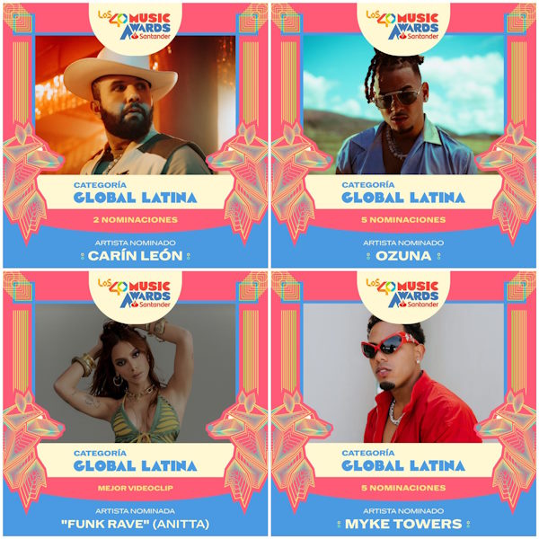 Nominaciones 40 music awards