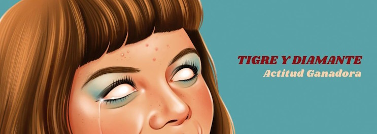 Tigre y diamante actitud ganadora